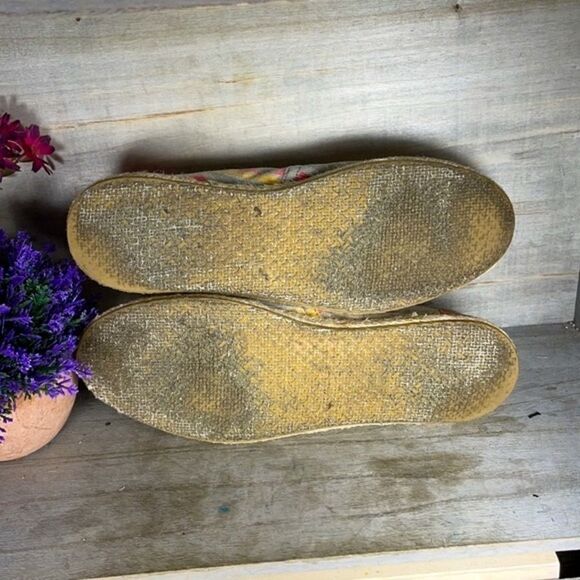 Skechers BOBS Canvas Zig Zag Flats Loafers Shoes - Picture 7 of 10